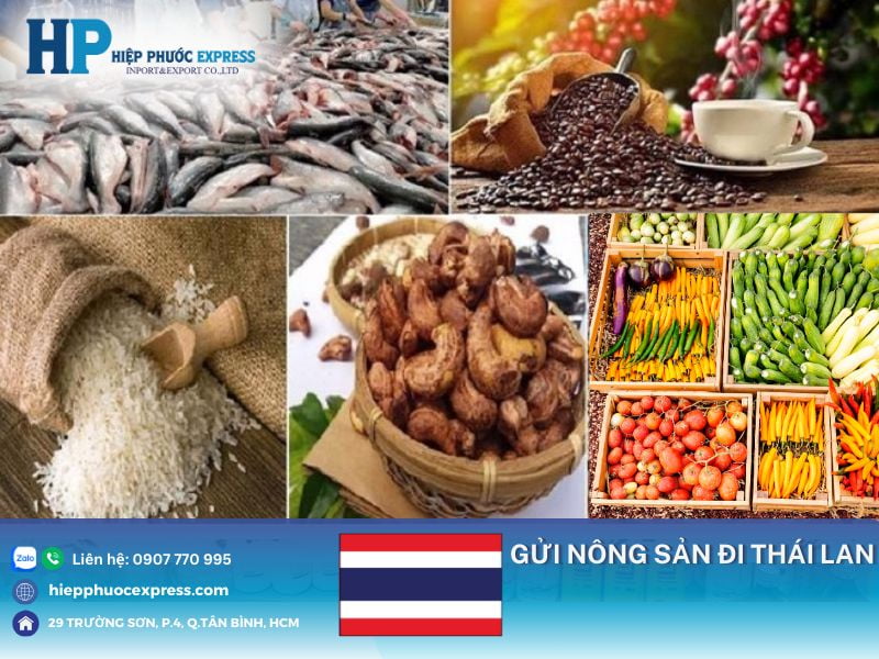 gui nong san di thai lan gia re