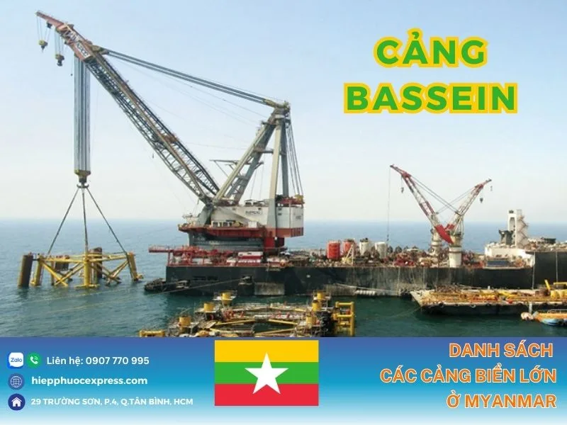 Cảng Bassein ở Myanmar là cảng có quy mô nhỏ