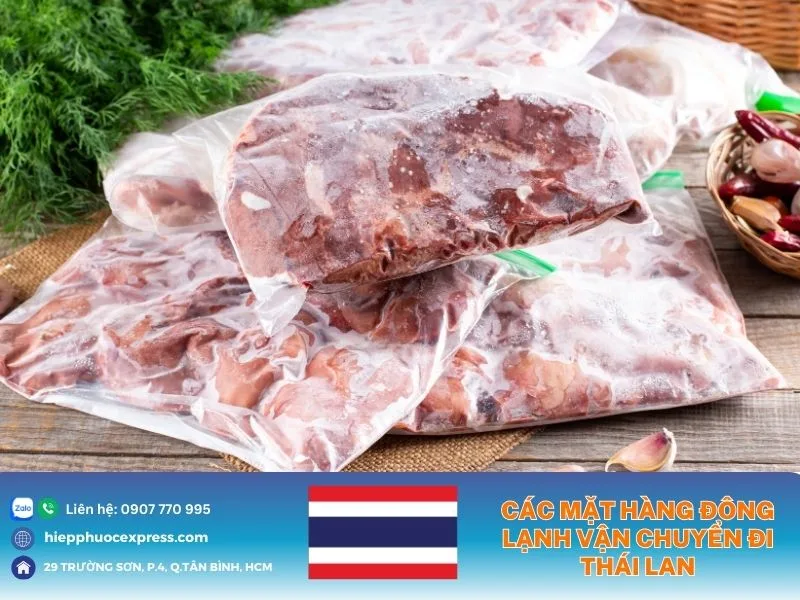 cac mat hang dong lanh van chuyen di thai lan