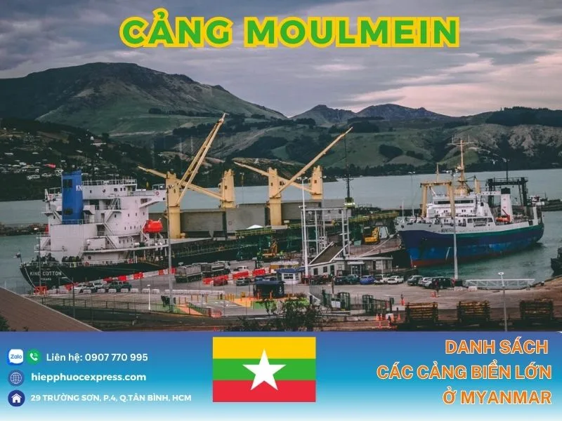 Cảng Moulmein giúp vận chuyển hàng hóa giữa thành phố với các thị trấn trên sông Thanlwin