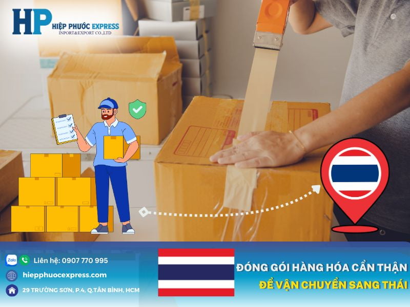 luu y dong goi hang hoa khi gui sang thai