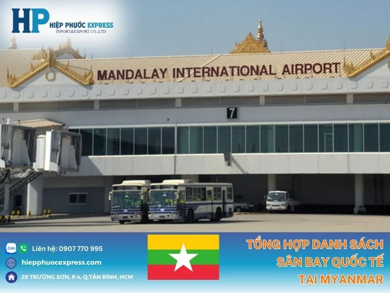 Mandalay International Airport la san bay lon thu hai sau san bay Yangon Myanmar