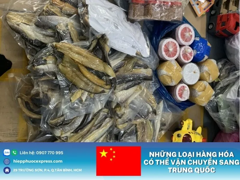 Hàng hóa có thể gửi đi Trung Quốc