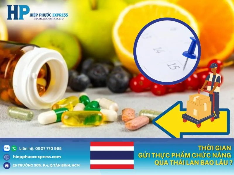 thoi gian gui thuc pham chuc nang den thai lan bao lau