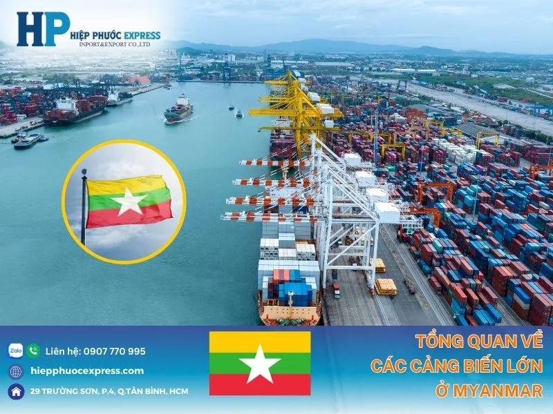 Thông tin tổng quan về danh sách cảng biển tại Myanmar