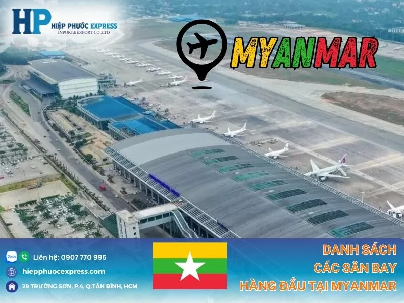 Tong hop day du cac san bay hien nay tai Myanmar