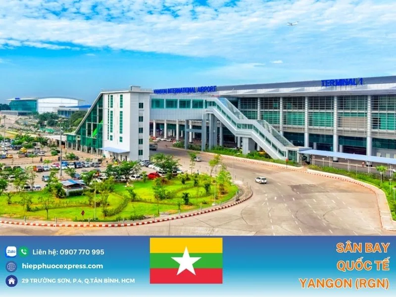 San bay quoc te Yangon la san bay hang dau tai Myanmar
