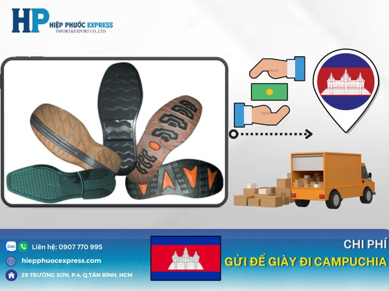 chi phi gui de giay di campuchia