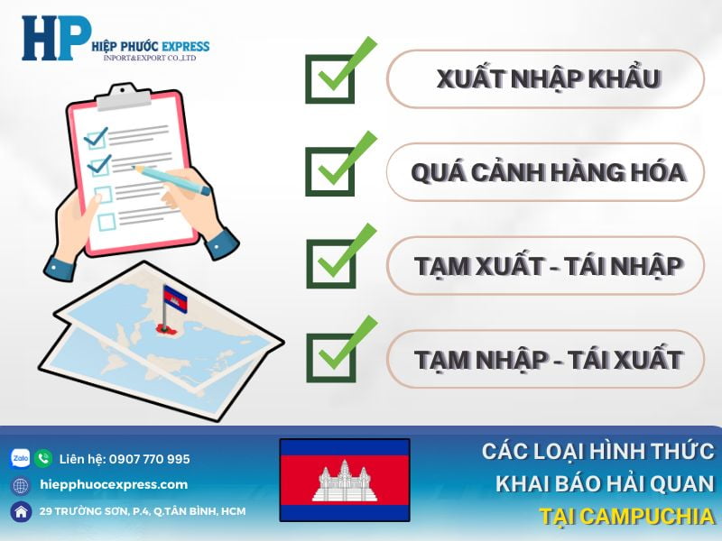 cac loai hinh thuc khai bao hai quan tai cambodia