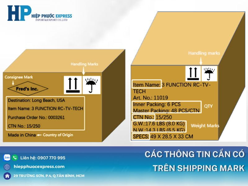cac thong tin can co khi su dung shipping mark