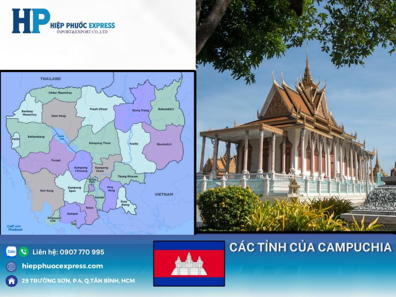 cac tinh cua campuchia