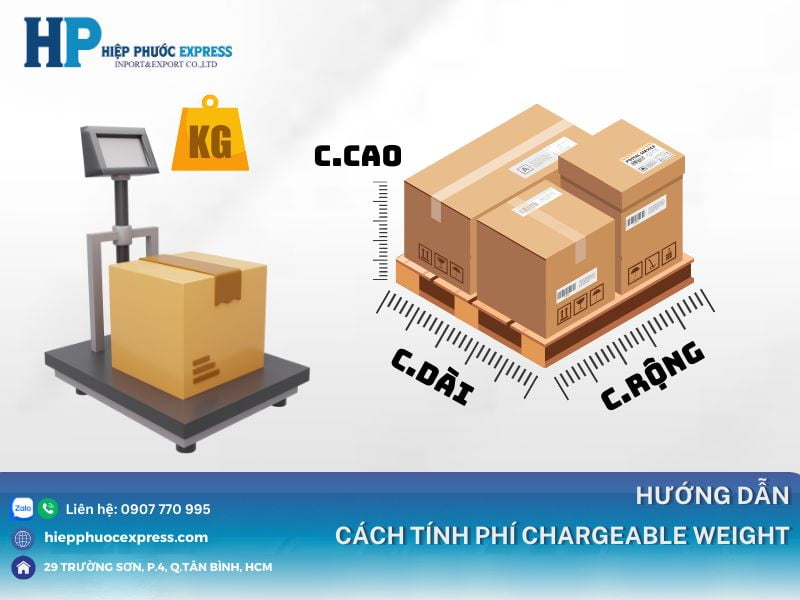 cach tinh phi chargeable weight chi tiet