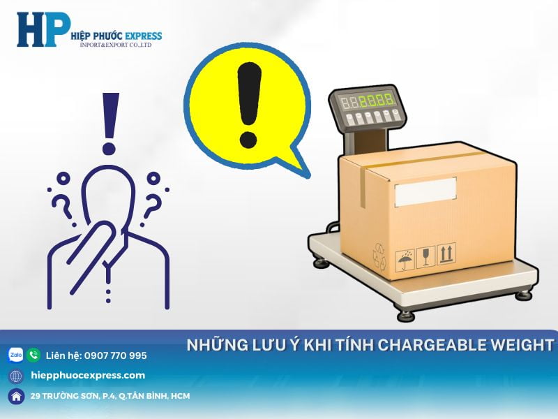 nhung luu y khi tinh phi chargeable weight
