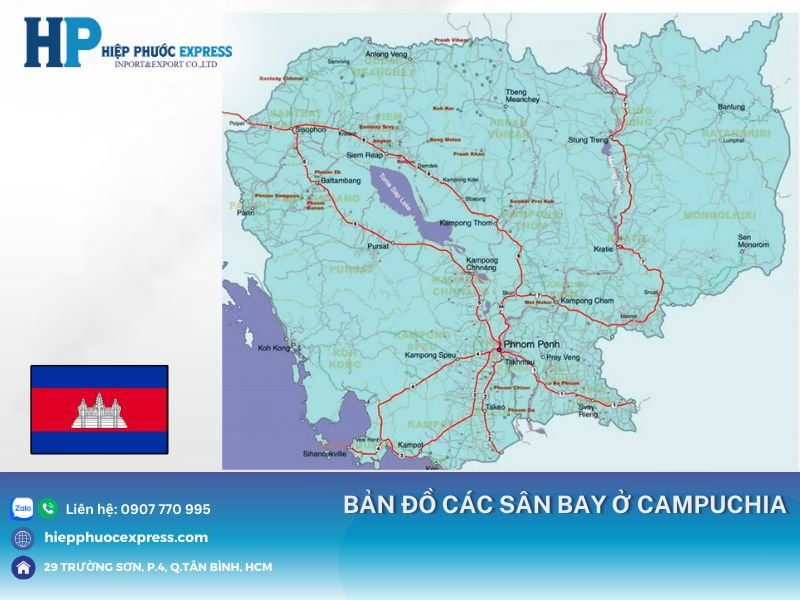 ban do tong quan cac san bay o cambodia
