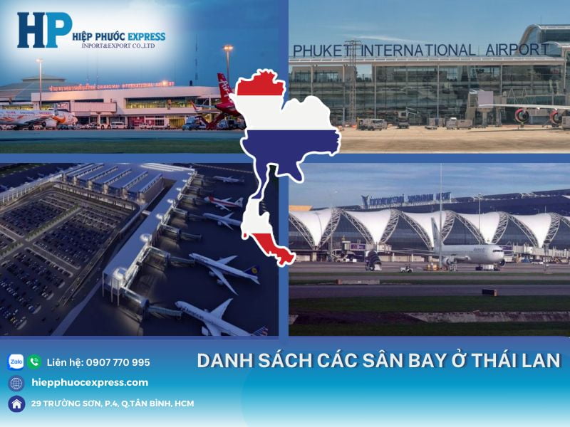 danh sach san bay thai lan