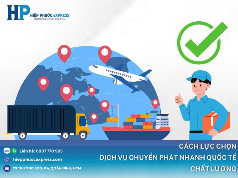 tieu chi lua chon don vi chuyen phat nhanh quoc te uy tin