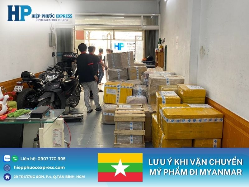 cac luu y khi gui my pham qua mien dien