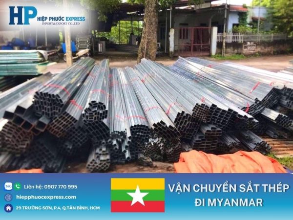 van chuyen sat thep di myanmar