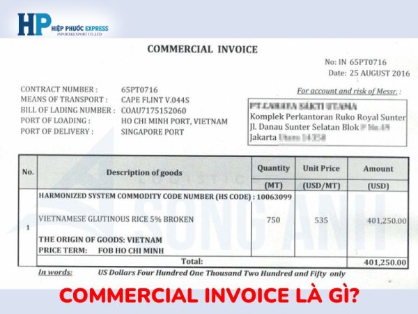 Commercial Invoice là gì