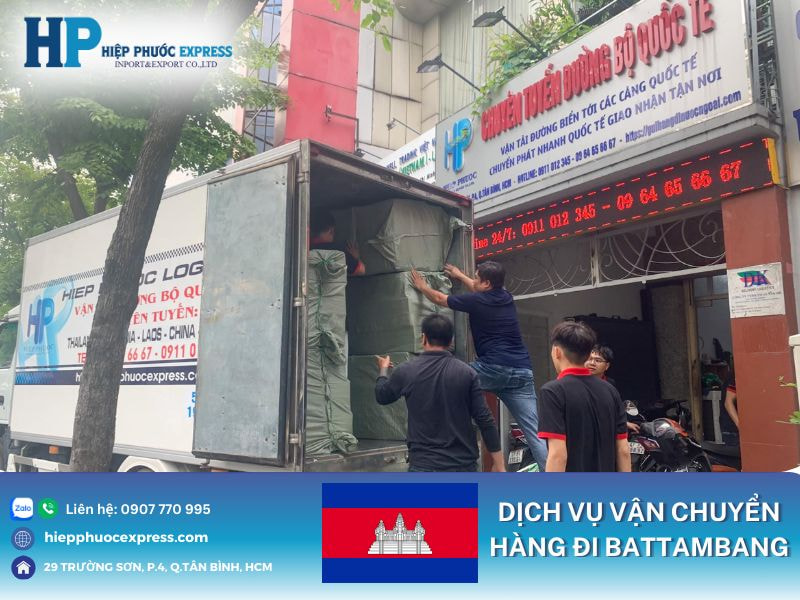 Dịch vụ vận chuyển hàng đi Battambang Campuchia