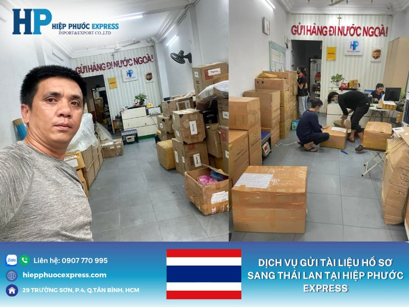 Dịch vụ gửi tài liệu hồ sơ sang Thái Lan tại Hiệp Phước Express