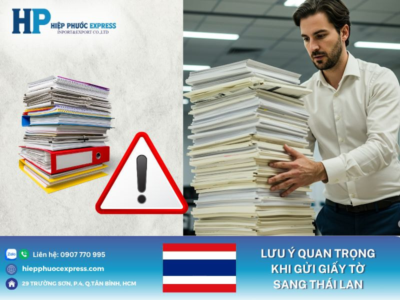 Luu y quan trong khi gui giay to sang Thai Lan