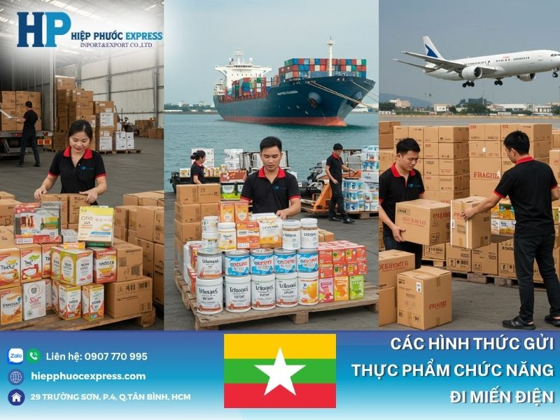 Các hình thức gửi thực phẩm chức năng đi Miến Điện
