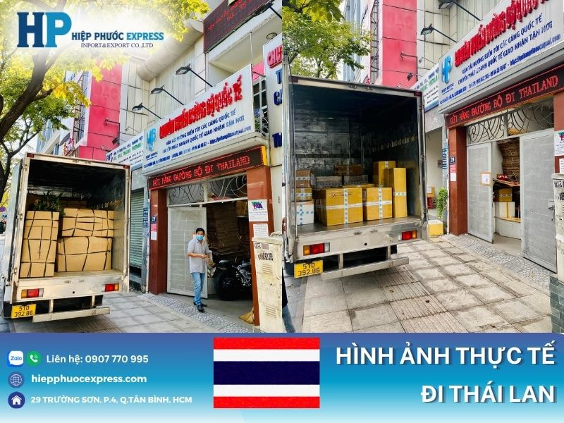 Hình ảnh gửi hàng hóa trực tiếp từ sài gòn sang Thái Lan