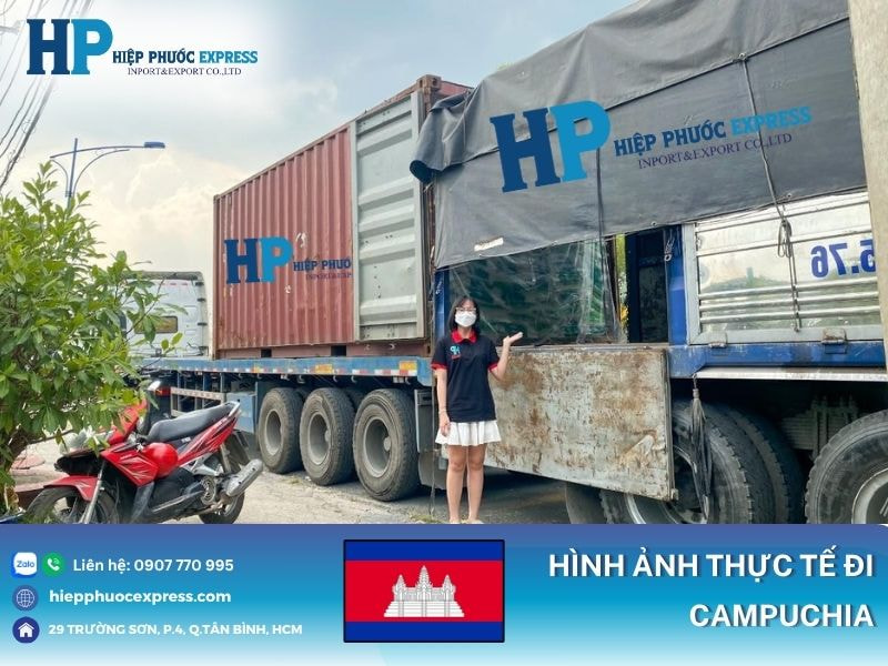 Dòng xe tải chính của Hiệp Phước để sang Campuchia