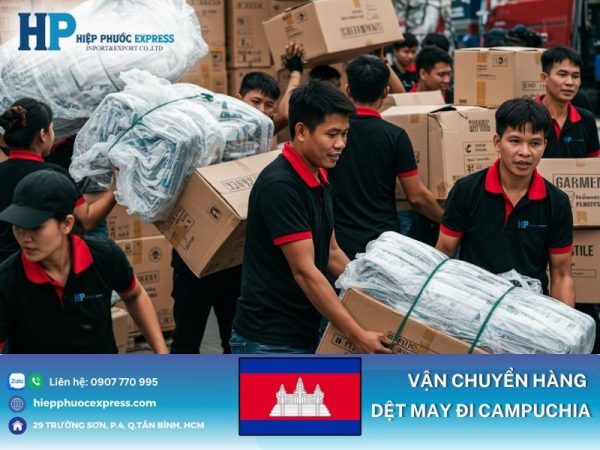Vận chuyển hàng dệt may đi Campuchia