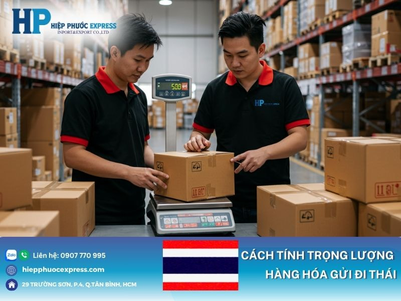 Cách tính trọng lượng hàng hóa đi Thái Lan