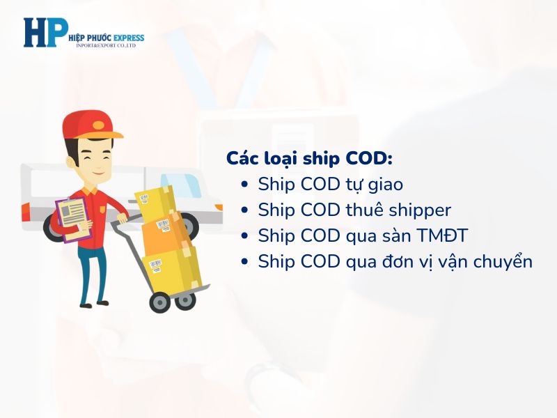 Các loại gửi ship COD