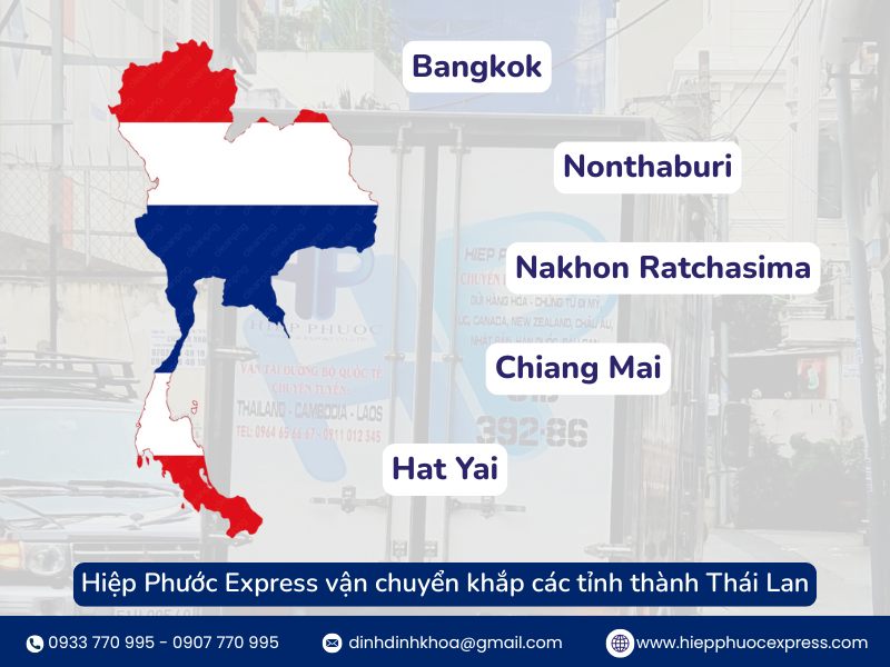 Vận chuyển hàng hoá khắp các tỉnh Thái Lan
