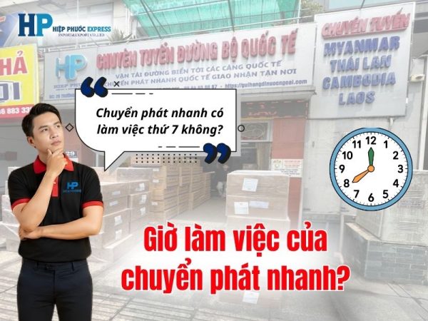 Chuyển phát nhanh làm việc đến mấy giờ