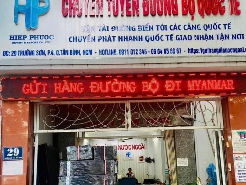 Nhu cầu gửi hàng sang Myanmar